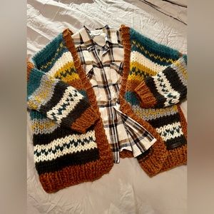Grandpa’s Sweater! Oversized Crochet Cardigan